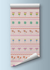 Papel de Parede Infantil - Cardigan Florido